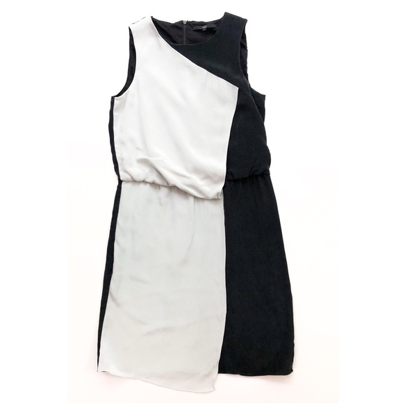 Tibi Dresses & Skirts - Tibi Asymmetrical Colorblock Silk Sheath Dress